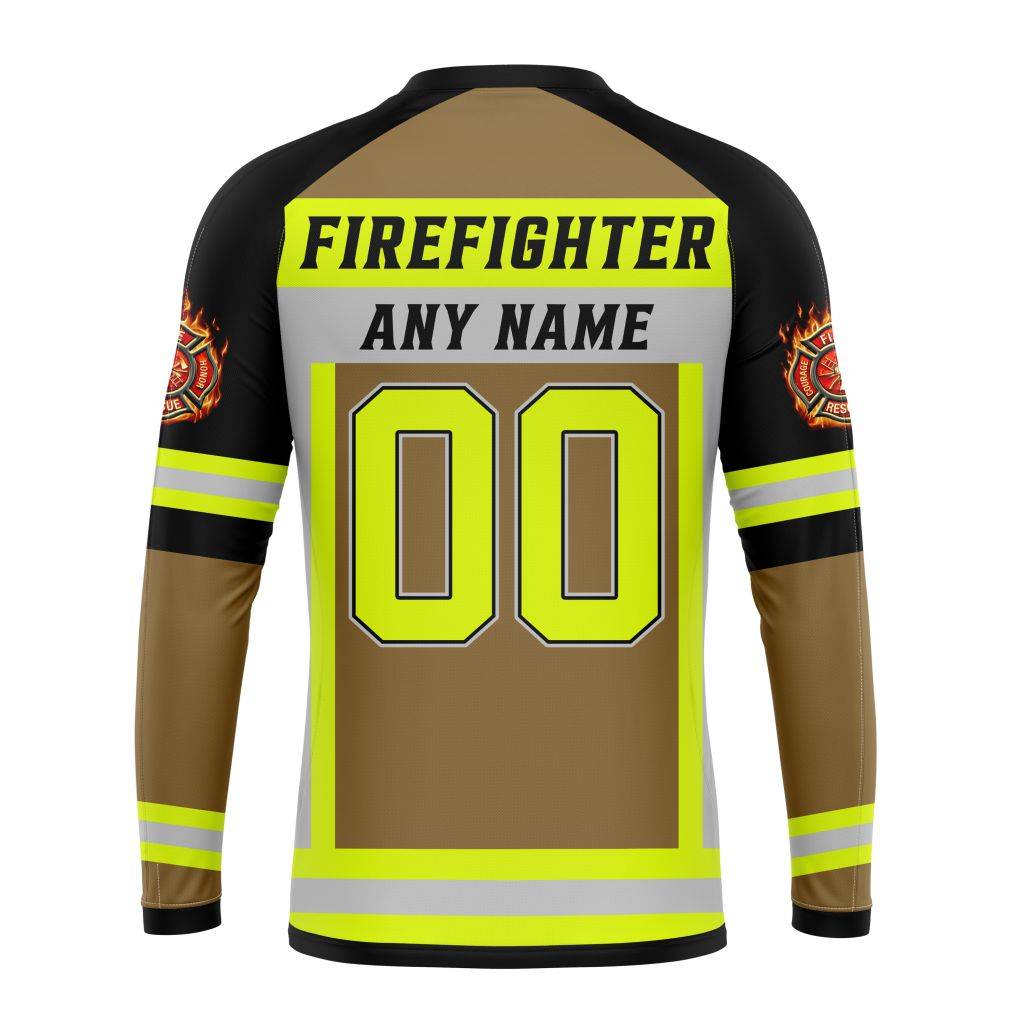 Customized NFL Cincinnati Bengals Special Firefighter Uniform Design Unisex Sweatshirt SWS074
