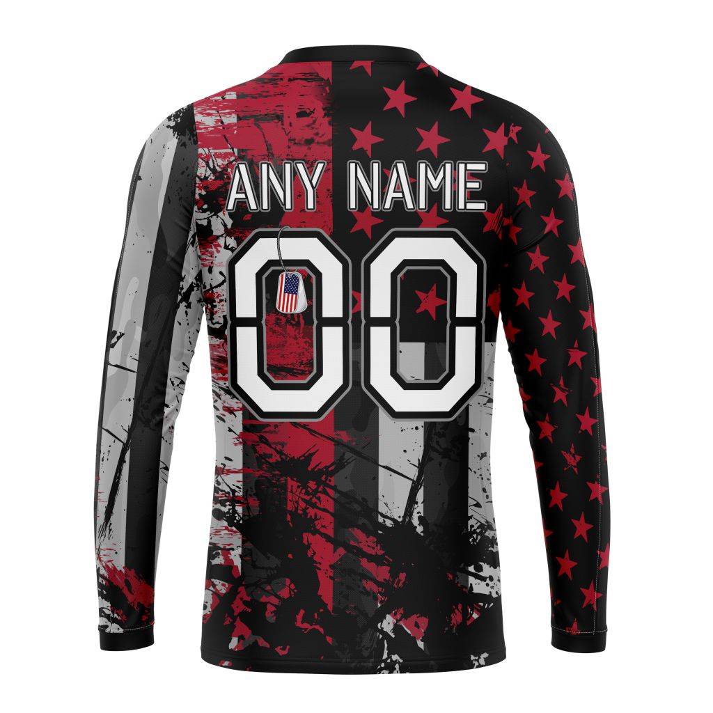 Personalized Atlanta Falcons Classic Grunge American Flag Unisex Sweatshirt SWS232