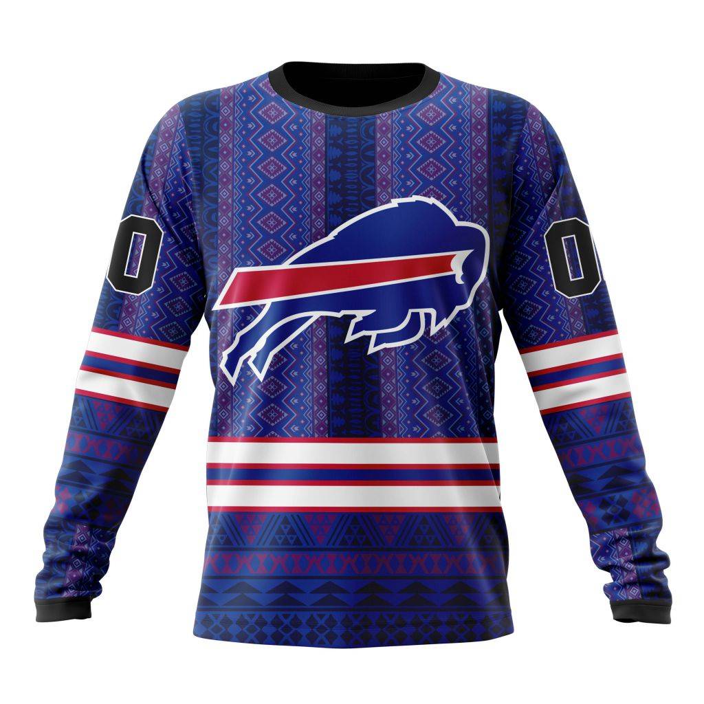 Personalized Buffalo Bills Specialized Pattern Native Concepts Unisex Sweatshirt SWS242
