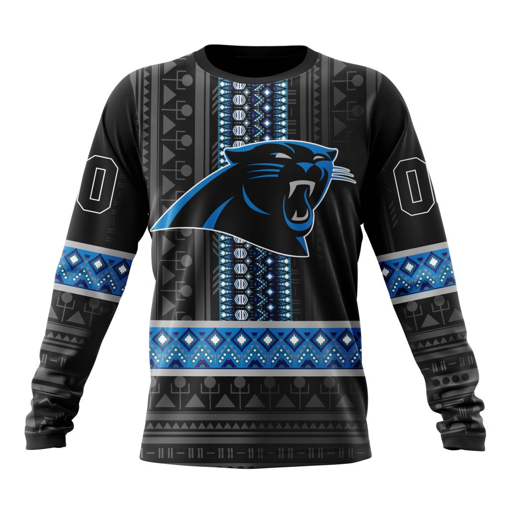 Personalized Carolina Panthers Specialized Pattern Native Concepts Unisex Sweatshirt SWS246