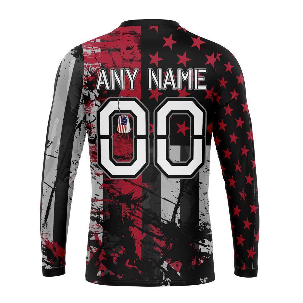 Personalized Houston Texans Classic Grunge American Flag Unisex Sweatshirt SWS276