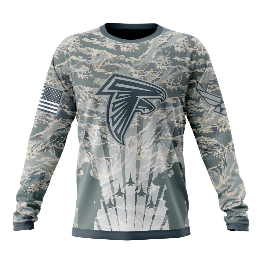 Personalized NFL Atlanta Falcons Honor US Air Force Veterans Unisex Sweatshirt SWS348