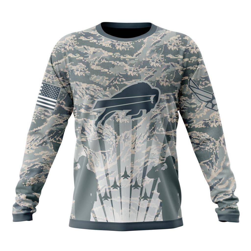 Personalized NFL Buffalo Bills Honor US Air Force Veterans Unisex Sweatshirt SWS388