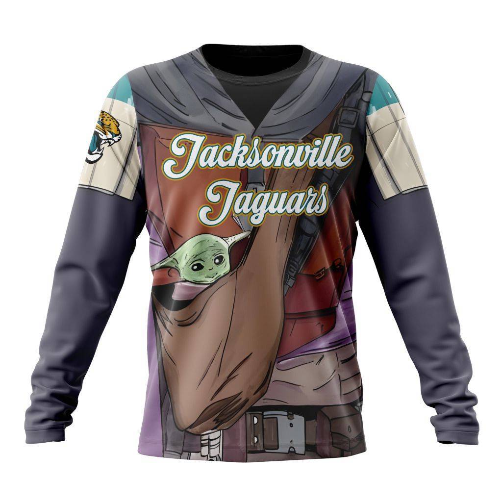 Personalized NFL Jacksonville Jaguars Specialized Mandalorian And Baby Yoda Unisex Sweatshirt SWS619