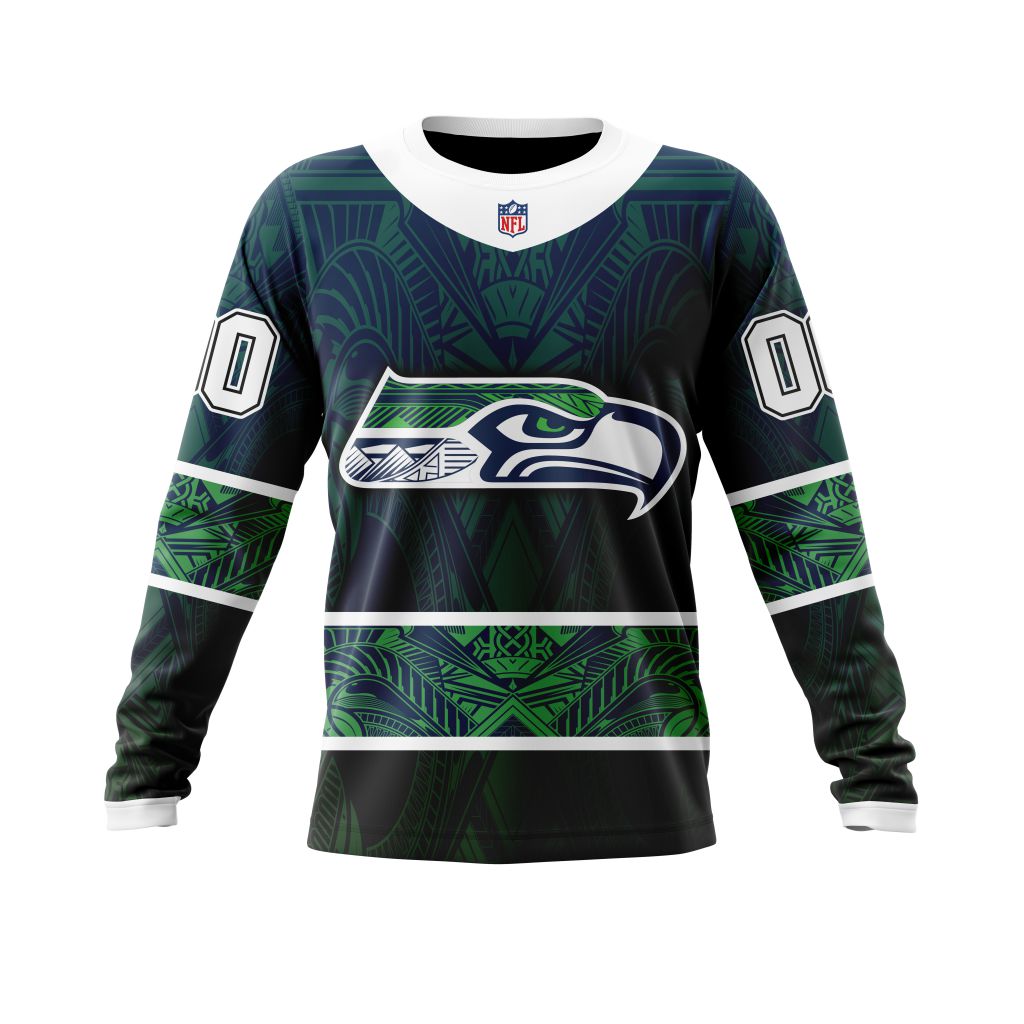 Personalized NFL Seattle Seahawks Specialized Native With Samoa Culture Unisex Sweatshirt SWS900