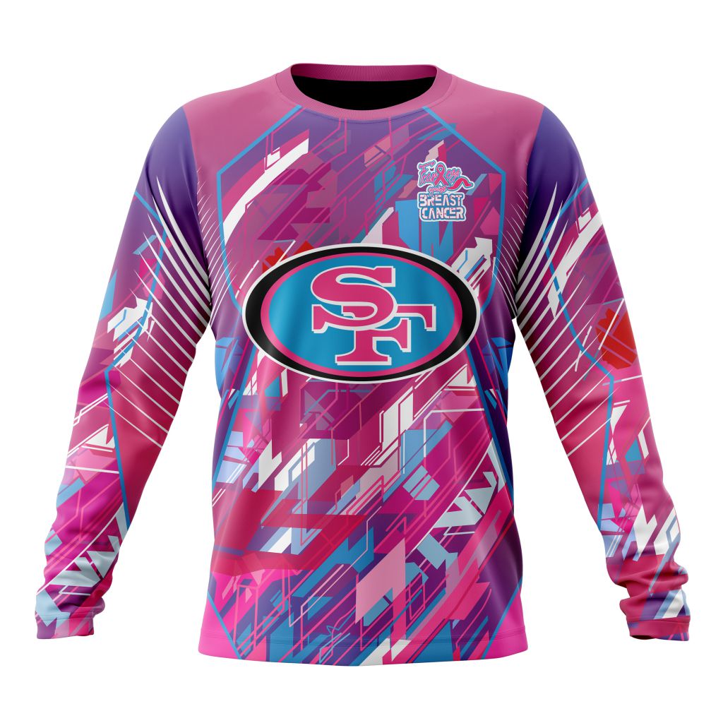 Customized NFL San Francisco 49Ers I Pink I Can Fearless Again Breast Cancer Unisex Sweatshirt SWS197