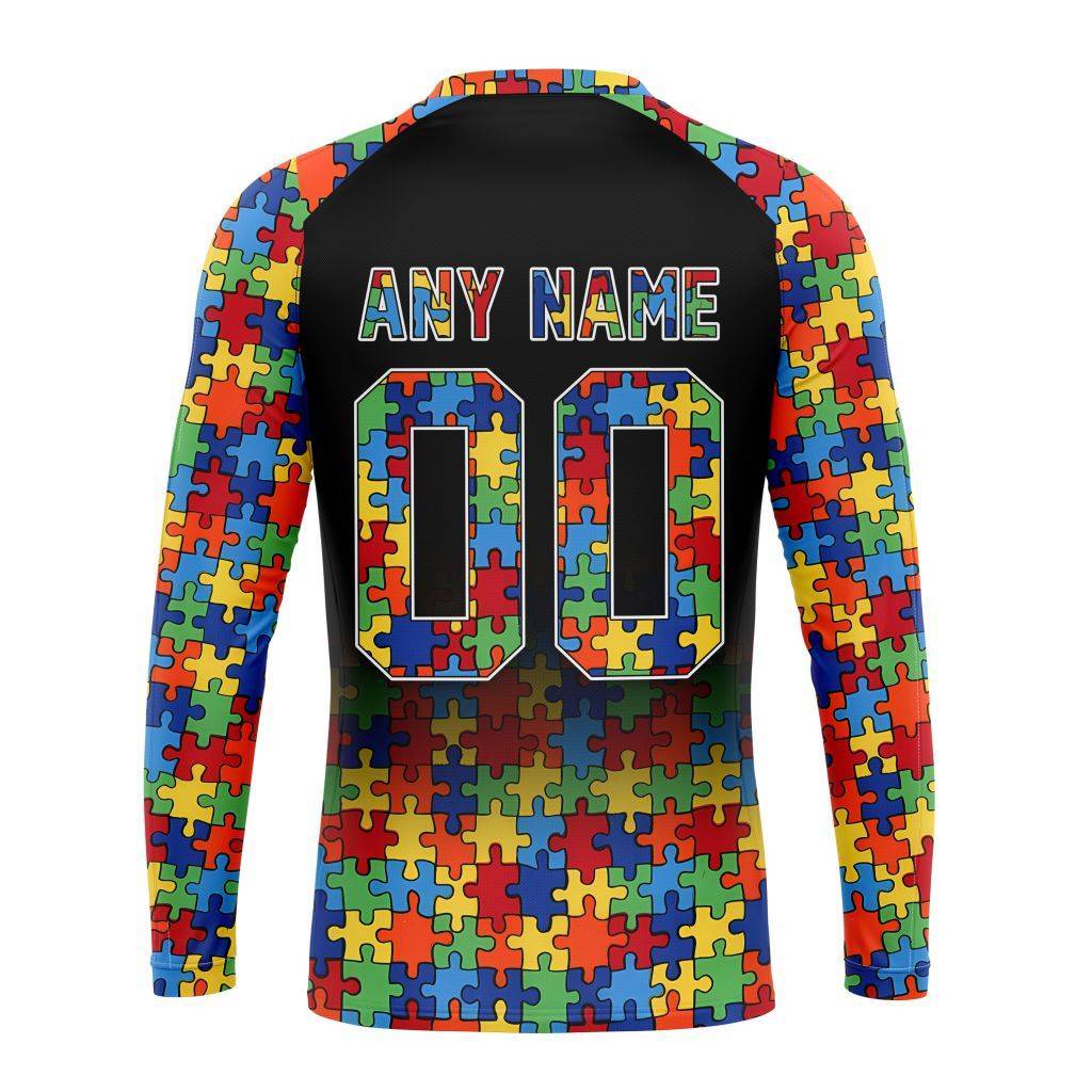 Customized NFL Tampa Bay Buccaneers Autism Awareness Design Unisex Sweatshirt SWS208