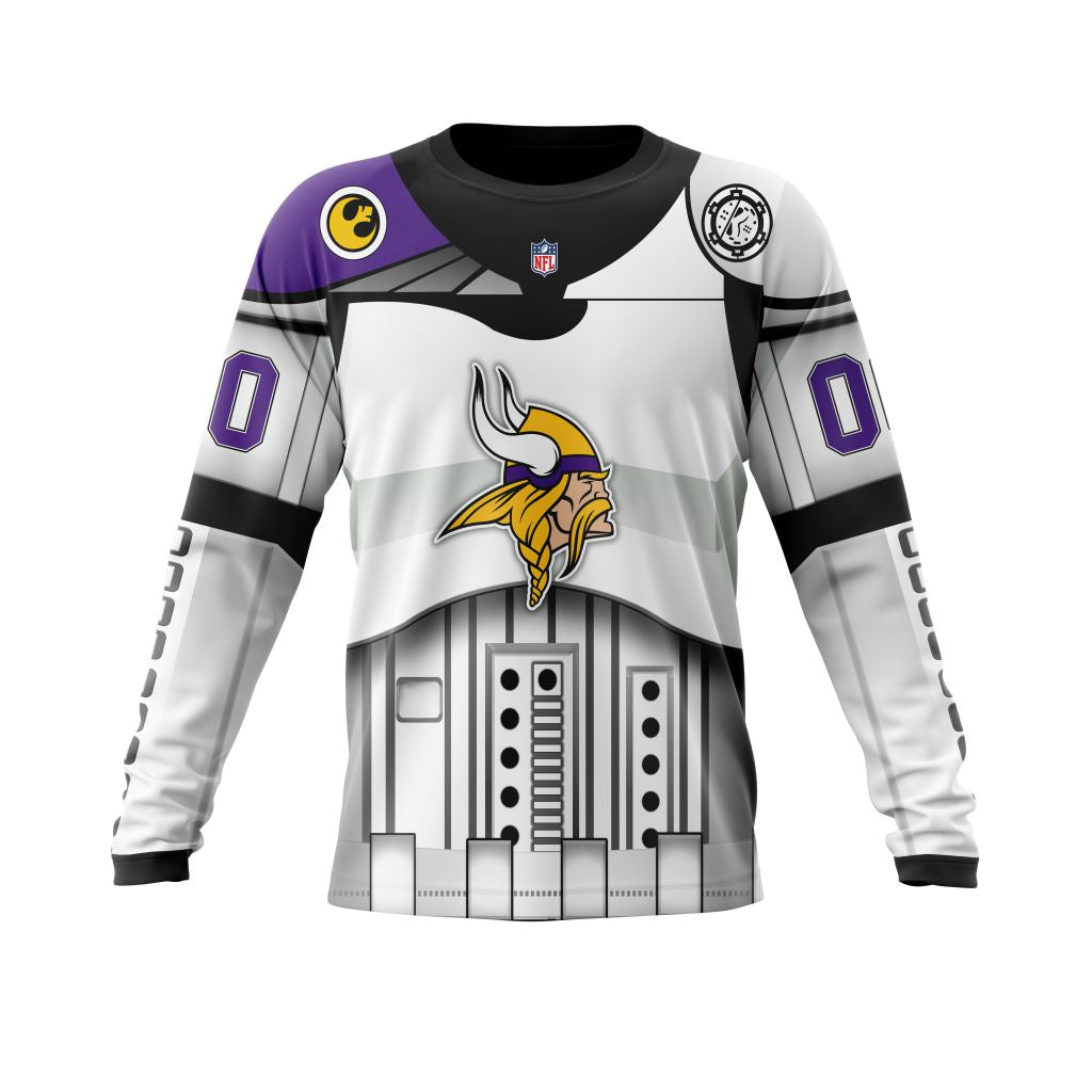 Personalized Minnesota Vikings Specialized Star Wars May The 4Th Be With You Unisex Sweatshirt SWS311