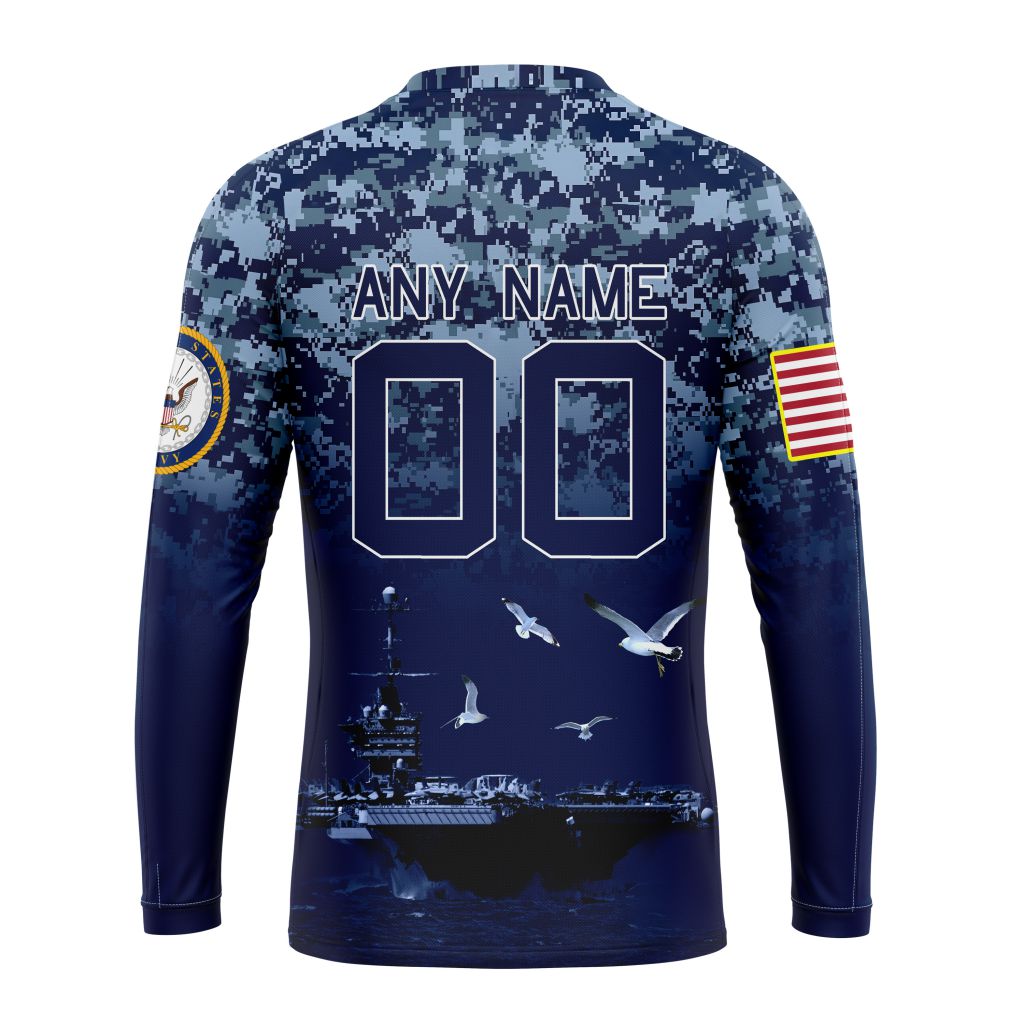 Personalized NFL Atlanta Falcons Honor US Navy Veterans Unisex Sweatshirt SWS349