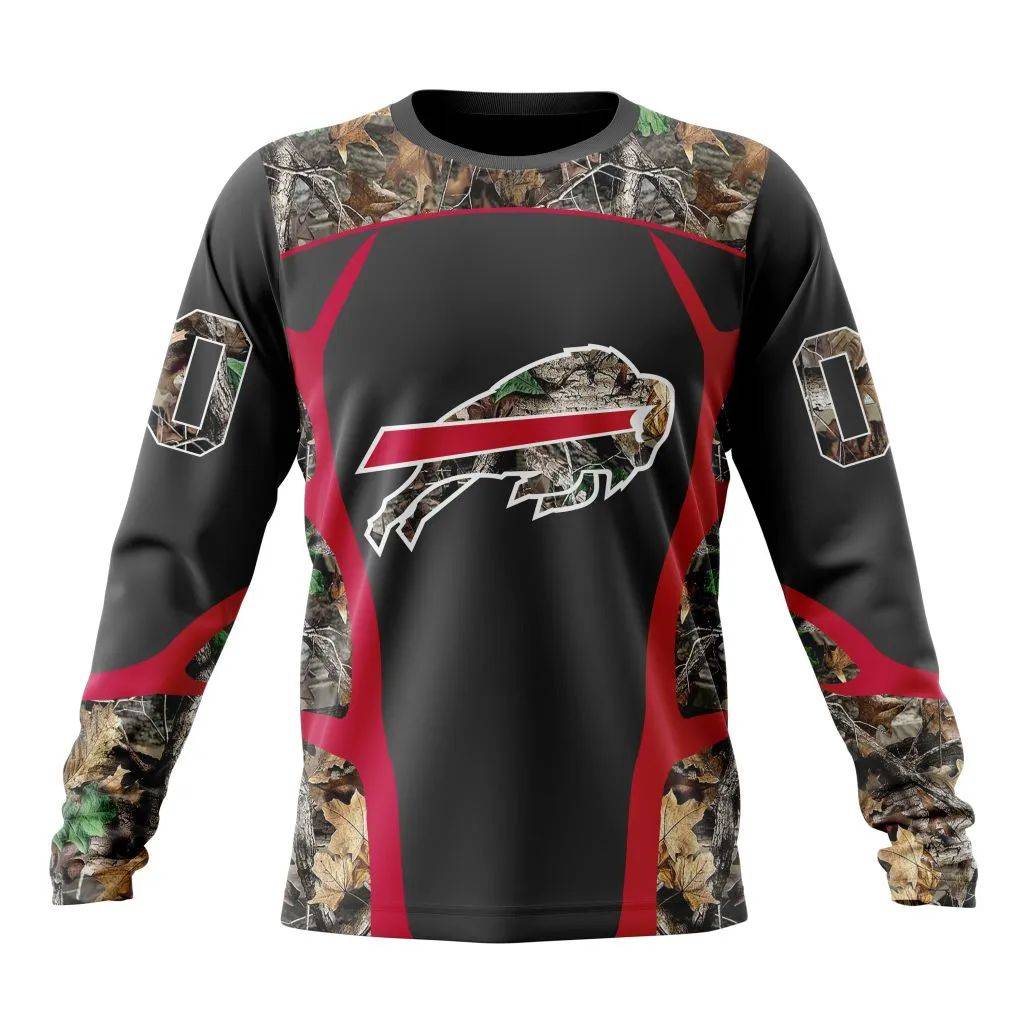 Personalized NFL Buffalo Bills Camo Hunting Design Unisex Sweatshirt SWS385