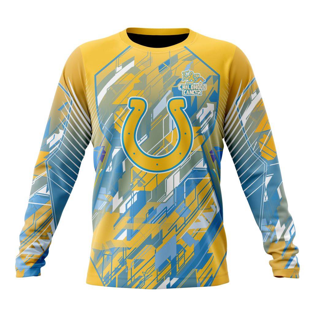 Personalized NFL Indianapolis Colts Fearless Against Childhood Cancers Unisex Sweatshirt SWS585