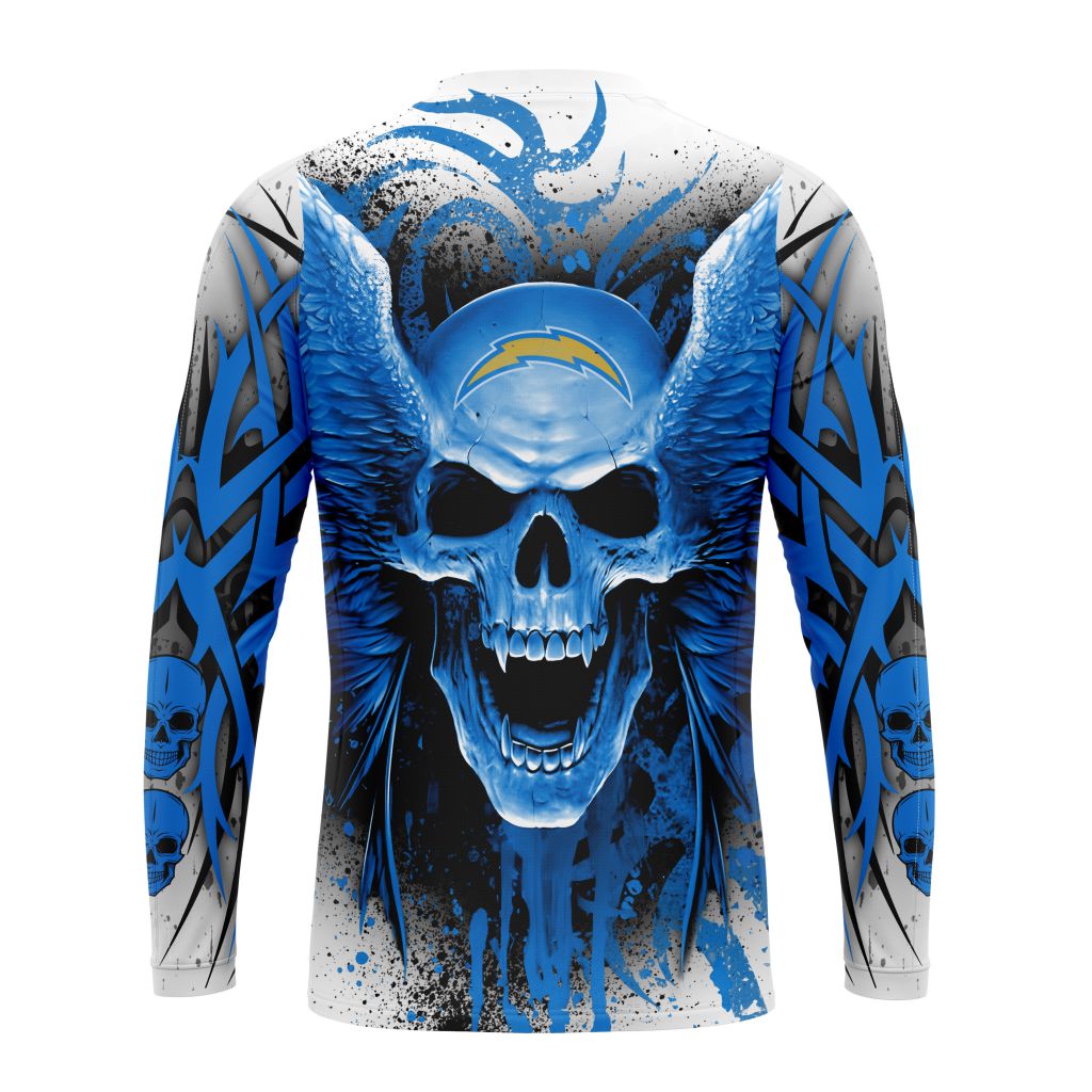 Personalized NFL Los Angeles Chargers Special Kits With Skull Art Unisex Sweatshirt SWS673